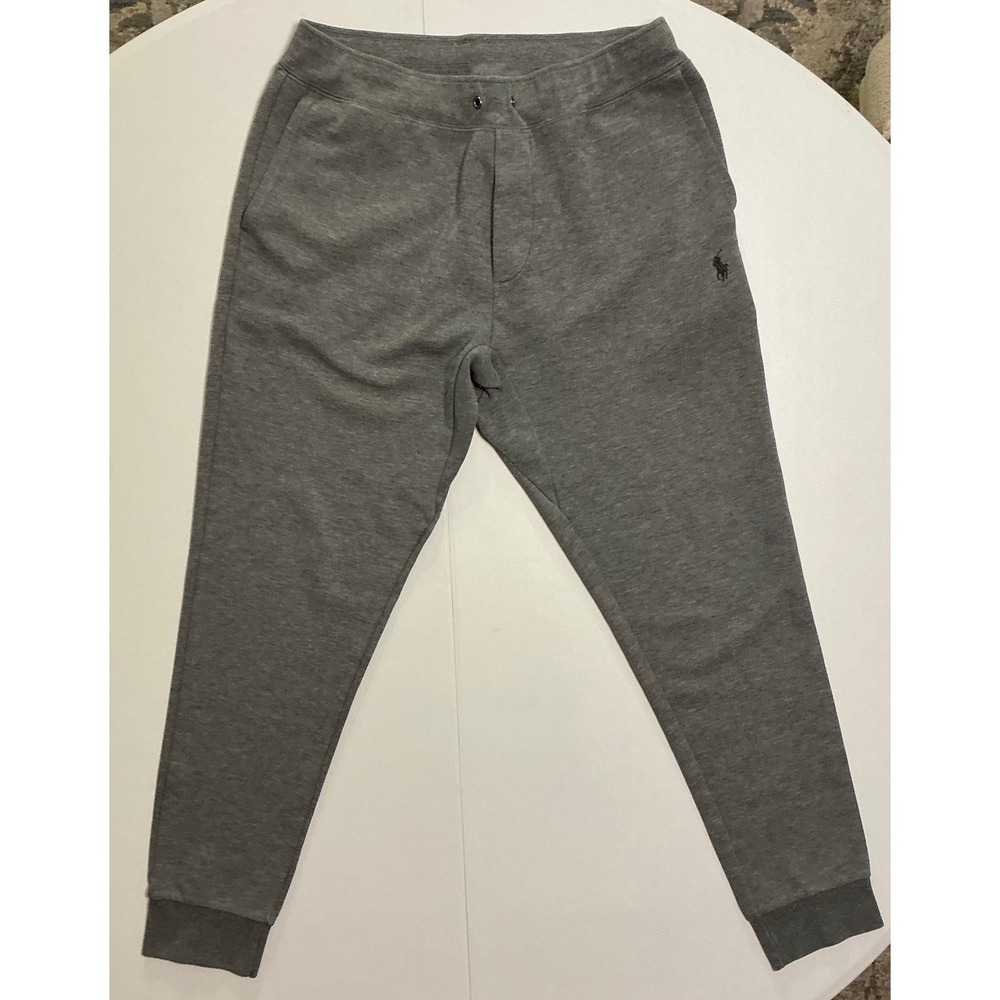 Polo Ralph Lauren Performance Mens Joggers Grey Tapered Sweatpants Sz‎ M Preppy